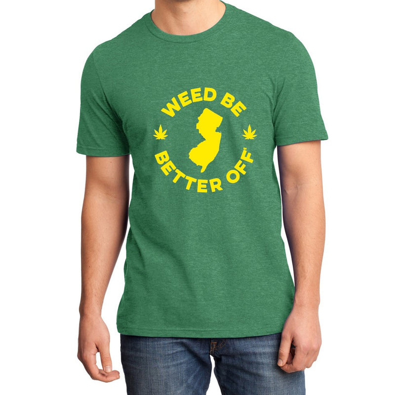 New Jersey Logo Shirt freeshipping - Weed Be Better Off