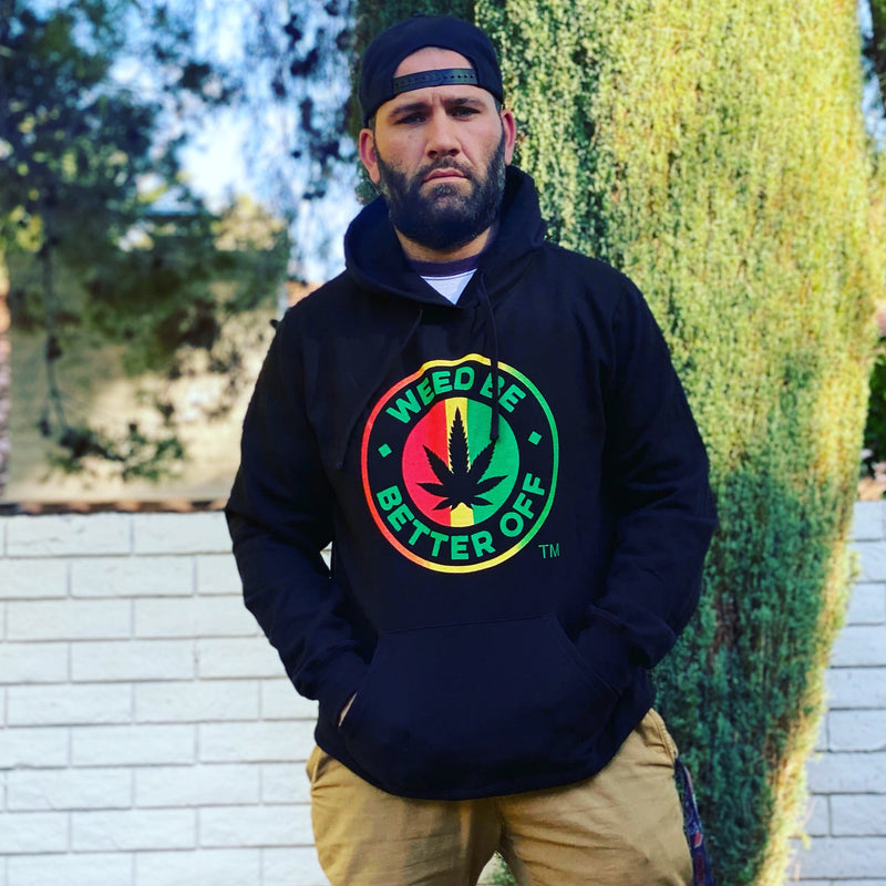 The Classic Tri-Color Hoodie freeshipping - Weed Be Better Off