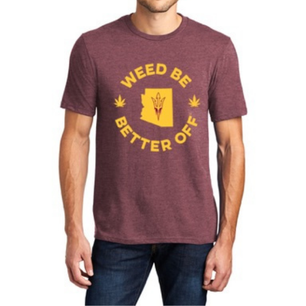 Arizona Logo Shirt freeshipping - Weed Be Better Off