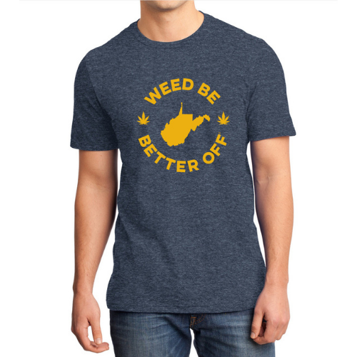 West Virginia Logo Shirt freeshipping - Weed Be Better Off