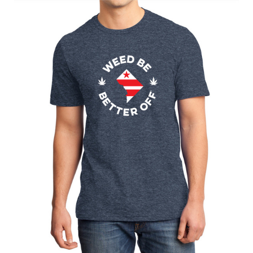 District of Columbia Flag Logo Shirt freeshipping - Weed Be Better Off