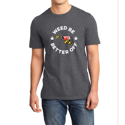 Maryland Flag Logo Shirt freeshipping - Weed Be Better Off