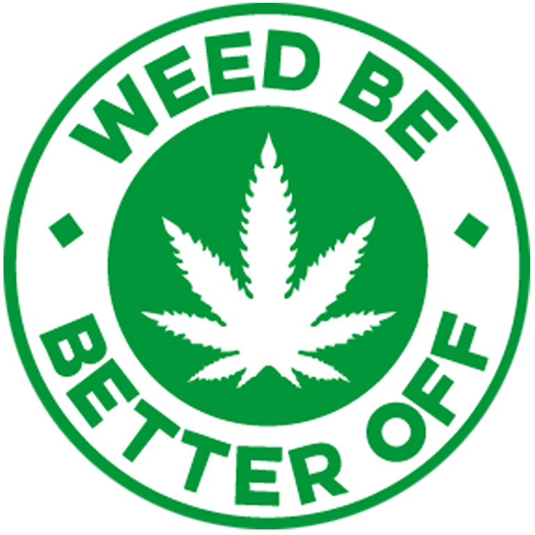 WBBO Original Logo Sticker freeshipping - Weed Be Better Off